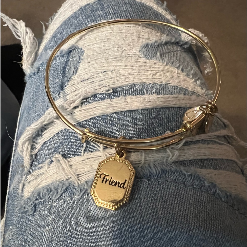 Alex and Ani “Friend” bracelet-worn only a few times.